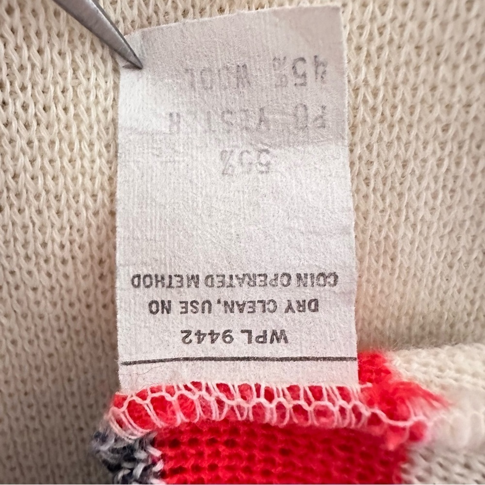 Vtg Jonathan Logan Wool Blend Nautical Sweater Vest Sz XS Coastal Grandma Preppy - Picture 8 of 15